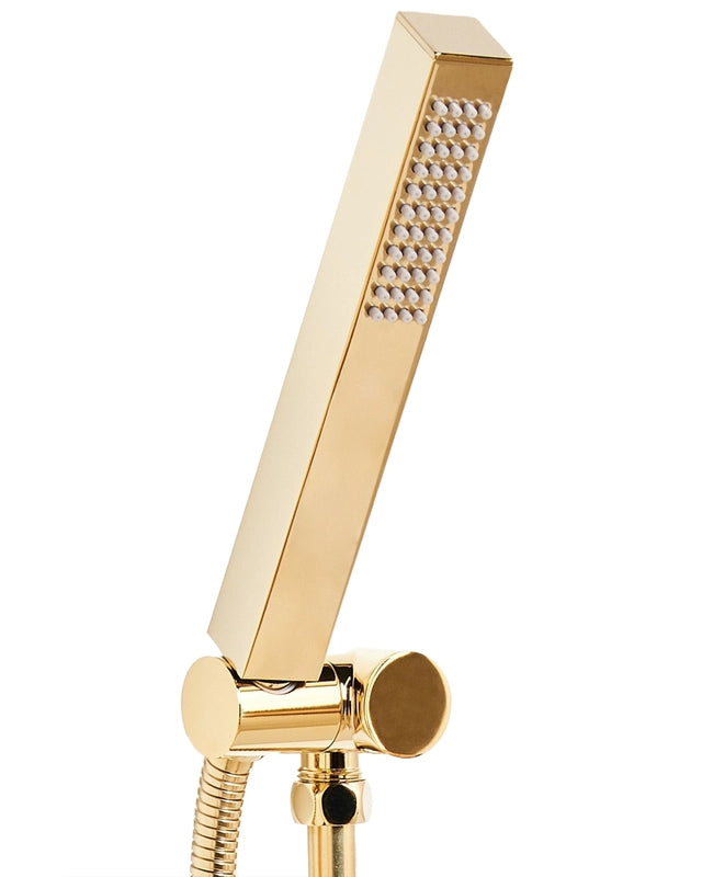 Shower Head Gold Metal 1 Spray Mode Modern Beliani