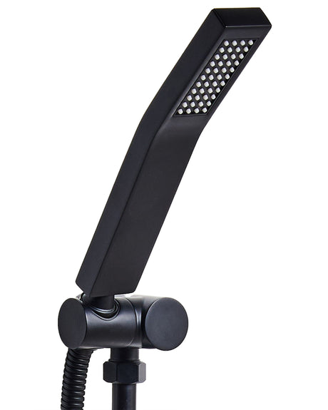 Shower Head Black Metal 1 Spray Mode Modern Beliani