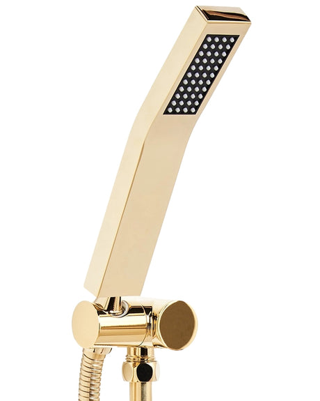 Shower Head Gold Metal 1 Spray Mode Modern Beliani