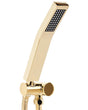 Shower Head Gold Metal 1 Spray Mode Modern Beliani