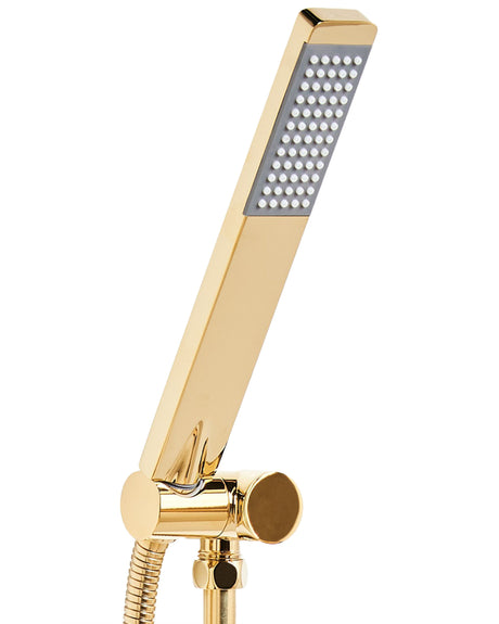 Shower Head Gold Metal 1 Spray Mode Modern Beliani
