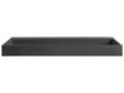 Hall Hung Wash Double Basin Black Matt Finish Mineral Cast 1200 x 460 mm Rectangular Bathroom Sink Beliani