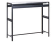 Outdoor Bar Table Black Stainless Steel Unit with Top Garden Kitchen Dining Beliani