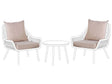 Outdoor Cushion Covers for Garden Set Beige UV Resistant Minimalist Beliani