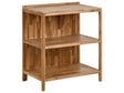 Outdoor Kitchen Island Brown Acacia Wood 2 Shelves Unit with Top 50 x 80 x 90 cm Garden Kitchen Dining Beliani
