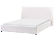Waterbed Off-White Velvet Upholstery EU King Size 5ft3 Large Classic Headboard Beliani