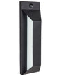 Outdoor LED Wall Light Lamp Black Sconce Metal Iron Glass Matte with Motion Sensor Modern Design Patio Garden Beliani