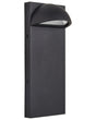 Outdoor LED Wall Light Lamp Black Metal Iron Glass Matte Modern Design Patio Garden Beliani
