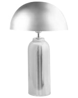 Table Lamp Silver Iron Metal Base 55 cm Single Light Modern Design Home Accessories Living Room Beliani