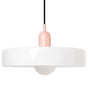 Pendant Lamp White Glass Shade Inner Globe Spherical Shade Beliani