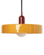 Pendant Lamp Yellow Glass Shade Inner Globe Spherical Shade Beliani