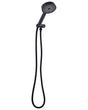 Shower Head with Hose Black Metal 4 Spray Modes Modern Beliani