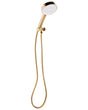 Shower Head with Hose Gold Metal 4 Spray Modes Modern Beliani