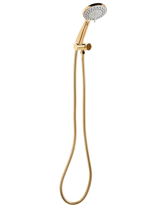 Shower Head with Hose Gold Metal 3 Spray Modes Modern Beliani