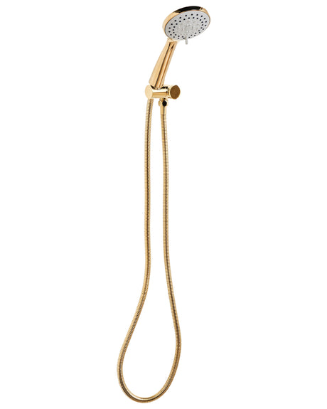 Shower Head with Hose Gold Metal 3 Spray Modes Modern Beliani