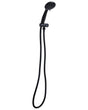 Shower Head with Hose Black Metal 3 Spray Modes Modern Beliani