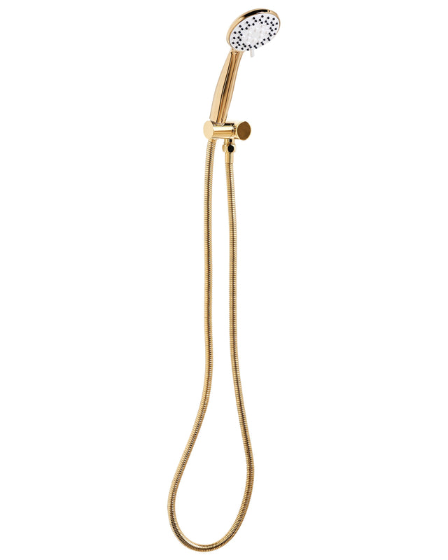 Shower Head with Hose Gold Metal 3 Spray Modes Modern Beliani