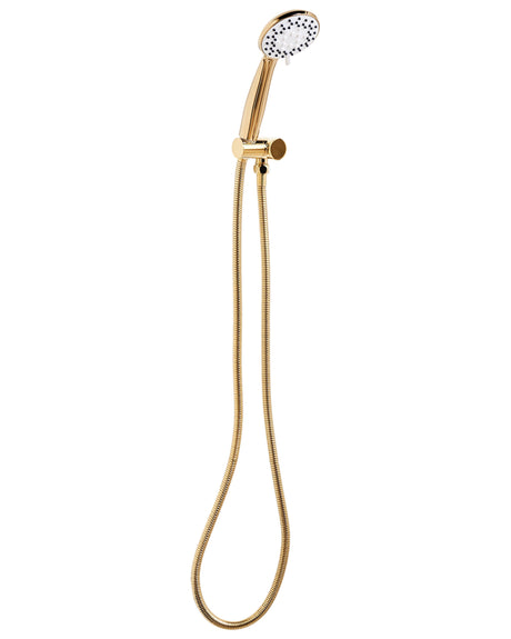 Shower Head with Hose Gold Metal 3 Spray Modes Modern Beliani