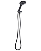 Shower Head with Hose Black Metal 3 Spray Modes Modern Beliani