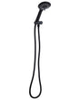 Shower Head with Hose Black Metal 3 Spray Modes Modern Beliani
