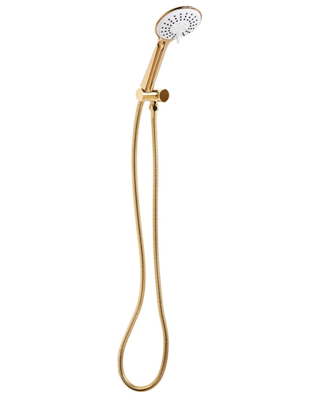 Shower Head with Hose Gold Metal 3 Spray Modes Modern Beliani