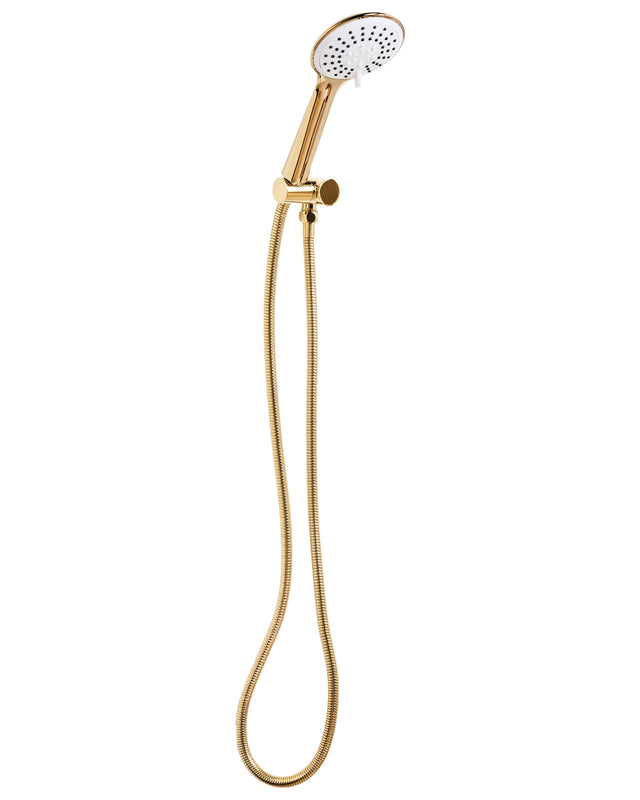 Shower Head with Hose Gold Metal 3 Spray Modes Modern Beliani