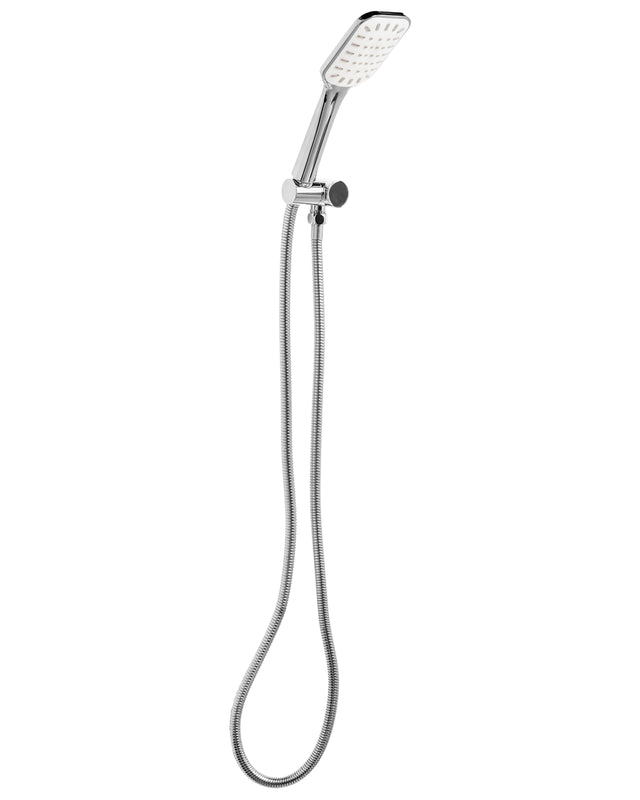 Shower Head with Hose Silver Metal 1 Spray Mode Modern Beliani