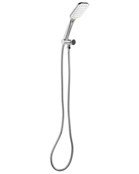 Shower Head with Hose Silver Metal 1 Spray Mode Modern Beliani
