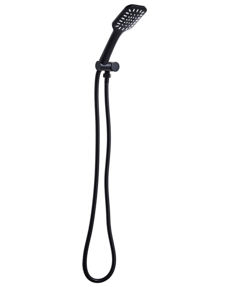 Shower Head with Hose Black Metal 1 Spray Mode Modern Beliani