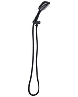 Shower Head with Hose Black Metal 1 Spray Mode Modern Beliani