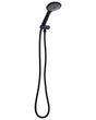 Shower Head with Hose Black Metal 4 Spray Modes Modern Beliani