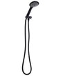 Shower Head with Hose Black Metal 4 Spray Modes Modern Beliani