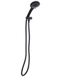 Shower Head with Hose Black Metal 4 Spray Modes Modern Beliani