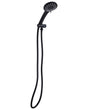 Shower Head with Hose Black Metal 4 Spray Modes Modern Beliani