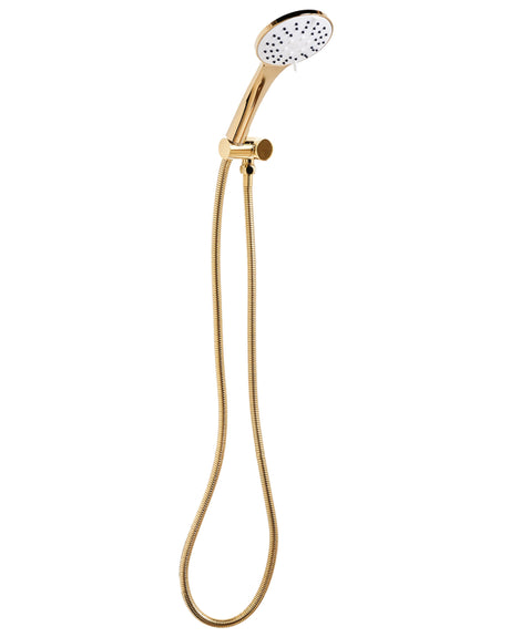 Shower Head with Hose Gold Metal 4 Spray Modes Modern Beliani