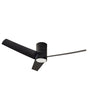 Ceiling Fan with Light Ventilator Black Synthetic Material Remote Control 5 Speed Options 3 Light Temperature Traditional Modern Living Room Bedroom Beliani