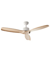Ceiling Fan Ventilator Light Brown Solid Wood Remote Control 5 Speed Options Scandi Traditional Living Room Bedroom Beliani