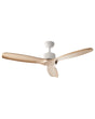 Ceiling Fan Ventilator Light Brown Solid Wood Remote Control 5 Speed Options Scandi Traditional Living Room Bedroom Beliani