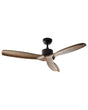 Ceiling Fan Ventilator Brown Solid Wood Remote Control 5 Speed Options Rustic Traditional Living Room Bedroom Beliani