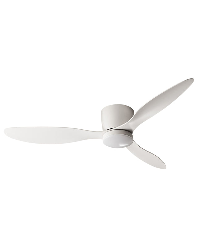 Ceiling Fan with Light Ventilator White Synthetic Material Remote Control 5 Speed Options 3 Light Temperature Scandi Modern Living Room Bedroom Beliani