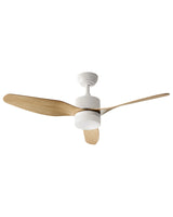 Ceiling Fan with Light Light Brown Metal Light Wood Blades with Remote Control 5 Speeds Switch Timer Light Adjustment Scandinavian Design Beliani