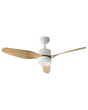 Ceiling Fan with Light Light Brown Metal Light Wood Blades with Remote Control 5 Speeds Switch Timer Light Adjustment Scandinavian Design Beliani