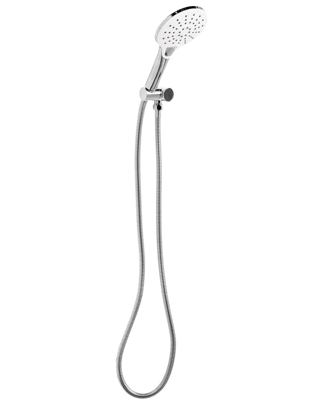 Shower Head with Hose Silver Metal 4 Spray Modes Modern Beliani