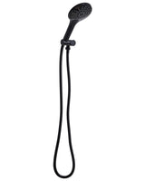 Shower Head with Hose Black Metal 4 Spray Modes Modern Beliani