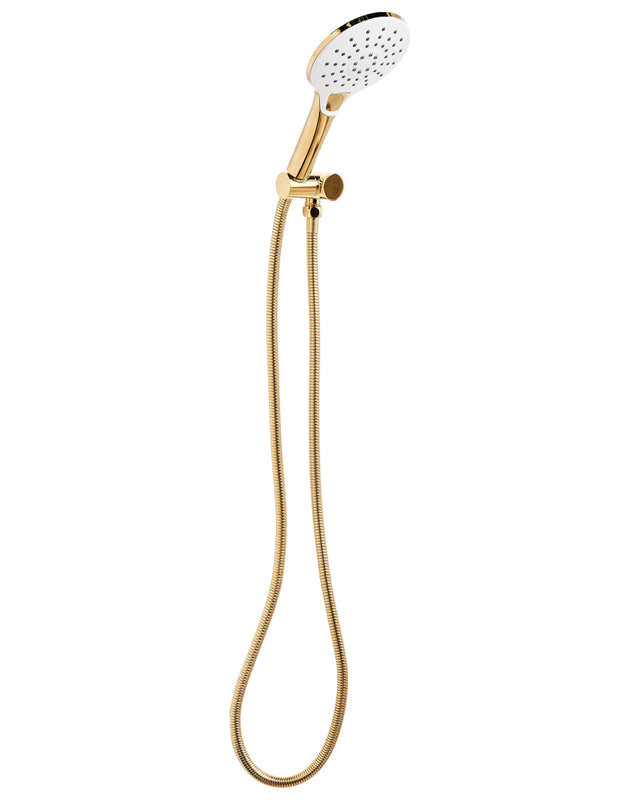 Shower Head with Hose Gold Metal 4 Spray Modes Modern Beliani