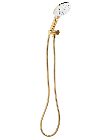 Shower Head with Hose Gold Metal 4 Spray Modes Modern Beliani