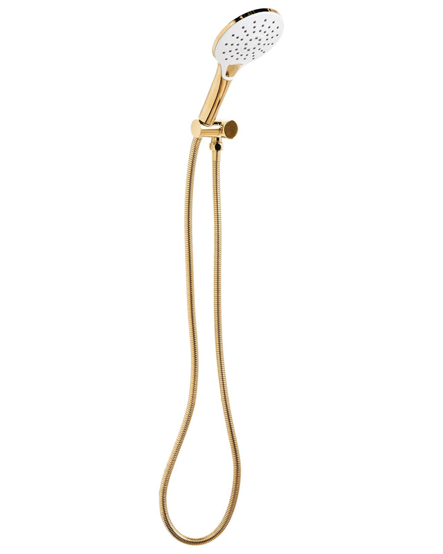 Shower Head with Hose Gold Metal 4 Spray Modes Modern Beliani
