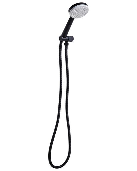 Shower Head with Hose Black Metal 1 Spray Mode Modern Beliani