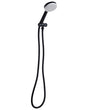 Shower Head with Hose Black Metal 1 Spray Mode Modern Beliani