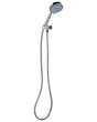 Shower Head with Hose Silver Metal 3 Spray Modes Modern Beliani